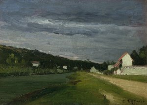 Landscape with Stormy Sky, 1864